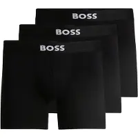 BOSS för män. 50544272 Pack 3 Boxers One svart (4XL), Hemkläder, Bomull