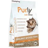 Purly Organic Clumping klumpande träfiber kattsand