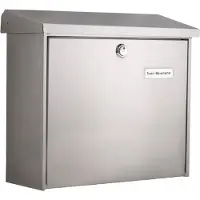 Burg wachter 4190 COMFORT 3913 NI Brevlåda Rostfritt stål Silver Nyckel