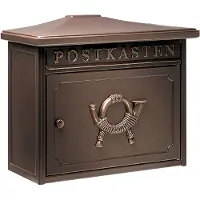 Burg wachter 12830 SYLT 1883 K Brevlåda Stålbleck Koppar (metallic) Nyckel