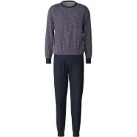 Calida Pyjamas lång marinblå / vit