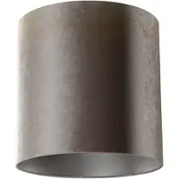 QAZQA Sammetsskärm Taupe Cylinder 40/40/40