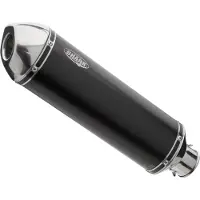 Shark Auspuff DSX-5 S/O BL CBF600 08– SVART, E-GODK.