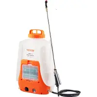Vevor batteridriven ryggsäcksspruta 4 Gal Tank 0-90 PSI Justerbart tryck