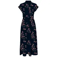 Vero Moda Klänning nattblå / brun / orange