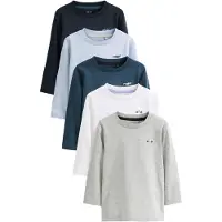 Next T-shirt marinblå / ljusblå / mörkblå / grå / vit
