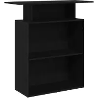 vidaXL Receptionsdisk svart 100x40x104 cm konstruerat trä