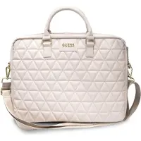 GUESS quiltad väska för bärbar dator - 15 - Rosa