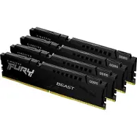 Kingston Kf556c40bbk4-128 Fury Beast 128gb 4x32gb Ddr5 5600mhz Ram-minne