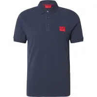 HUGO T-shirt 'Dereso' nattblå / röd