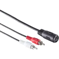 Goobay 5 Pin DIN /2x RCA Kabel Adapter - 0.2m