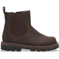 Timberland unisex för barn. TB0A28NR9311 Courma Kid Mid chelsea-stövel i brunt läder (21), Hud, Karta, Zip, Casual, barnmode