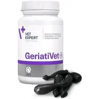 Vet Expert GeriatiVet Cat - stödjande preparat för äldre katter - 60 kapslar