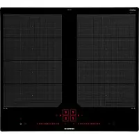 Siemens iQ700 EX601LXC1E - Induktionshäll - 4 kokplattor - Fördjupning - bredd: 56 cm - djup: 50 cm - svart