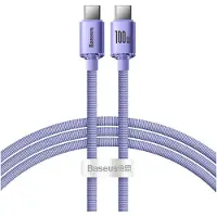 Baseus Crystal Shine USB-C / USB-C Kabel CAJY000605 - 1.2m - Lila