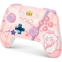 PowerA SWITCH Pad Wireless Pad Enhanced Princess Peach Plaid