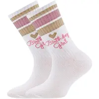 Ewers Sockor 'Birthday Girl' guld / rosé / vit