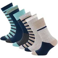 Ewers Sockor 'Retro- Chic' beige / marinblå / azur / grå / mörkgrå / mint