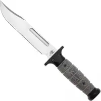 Rick Hinderer Knives Rick Hinderer KA-BAR Stonewashed 3V, Black Micarta, fixed knife