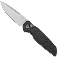 Pro-Tech TR-3 Integrity INT105, Stonewashed S35VN, Relic Textured Black Aluminum, pocket knife