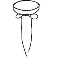 Elli Halsband 'Schleife' guld / svart