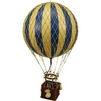 Authentic Models Jules Verne luftballong LED blå