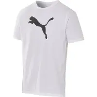 Puma T-shirt Teamrise Logo - White, storlek Medium