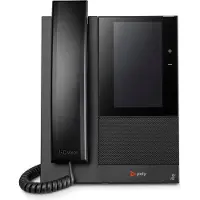 Polycom CCX 505 Business Media Phone Fast telefon VoIP Touchscreen Touch-display Svart