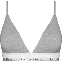 Calvin Klein Modern Attraction Trådlös Mjuk Stöd Avtagbar Kudde Triangelkupa BH Damunderkläder Kokosgrå QF5650-020 XS gray