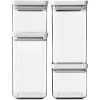 Brabantia Set med förvaringsburkar 4 delar, Brabantia, Ljusgrå