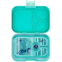 Yumbox Matlåda m. 4 fack - Bento Panino - 757 ml - Tropical Aqua - - One Size - Matlåda