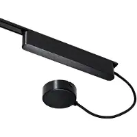 QAZQA Magnetiskt spårmatningssystem svart 100W med monteringsplatta enfas - Magnetic
