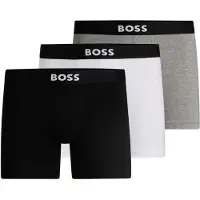 BOSS för män. 50544272 Pack 3 Boxers One vit, grå, svart (S), Hemkläder, Bomull