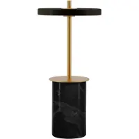 UMAGE LED uppladdningsbar bordslampa Asteria Move Mini svart 26cm IP44 Mini, dimbar, Svart, Vardagsrum / matsal, Sten, Design
