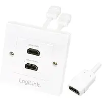 Logilink AH0015 HDMI Adapter [1x HDMI hona - 2x HDMI hona] Vit 0 m