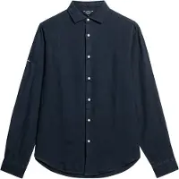 Superdry Studios Casual Linen Skjorta Med Långa ärmar