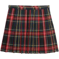 Superdry för kvinnor. W7210169A Rutig röd minikjol (L), Casual, Polyester