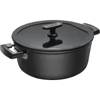Fiskars Gryta Hard Face 5 L med lock Keramisk 1075527