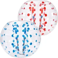 Vevor Uppblåsbara Bumper Balls 2-pack, 5FT/1.5M Body Sumo Zorb-bollar för tonåringar och vuxna, 0.8mm tjocka PVC-mänskliga hamsterbubbelbollar för utomhuslek, Bumper Bopper-leksaker för trädgård, gård