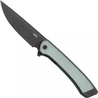 CRKT Q Compact 7077J Black DLC CPM S35VN, Black DLC Aluminum, Gray G10 Inlay, pocket knife, Richard Rogers design