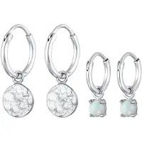 Elli Smyckeset silver / transparent