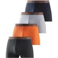 H.I.S. Boxershorts grå / antracit / orange / svart