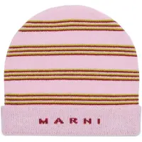 MARNI Mössa senap / syrén / rubinröd
