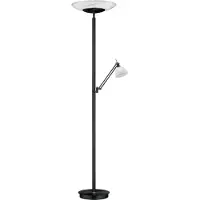 HELL LED uplight golvlampa Findus, dimbar, Svart, Vardagsrum / matsal, Metall, Modern, LED-golvlampa