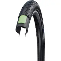 Schwalbe Green Marathon Tire - 27,5 x 2,35 Clincher Wire Black/Reflective Performance Line GreenGuard Addix