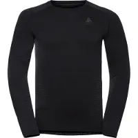 Odlo Men BL TOP Crew neck l/s PERFORMANCE WARM EC i Svart - S