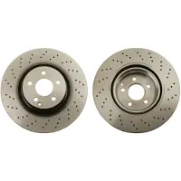 TRW Bromsskiva DF6077S fram, perforerad, slits, 1 Stycke