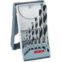 Bosch 2608577347 2608577347 HSS Metall-spiralborrset 7 delar 2 mm, 3 mm, 4 mm, 5 mm, 6 mm, 7 mm, 8 mm, 9 mm, 10 mm 1 set
