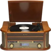 Denver MRD-51 USB-skivspelare Remdrift Trä