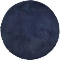vidaXL Ryamatta med lång lugg NAVARRA marinblå 200x200 cm polyester